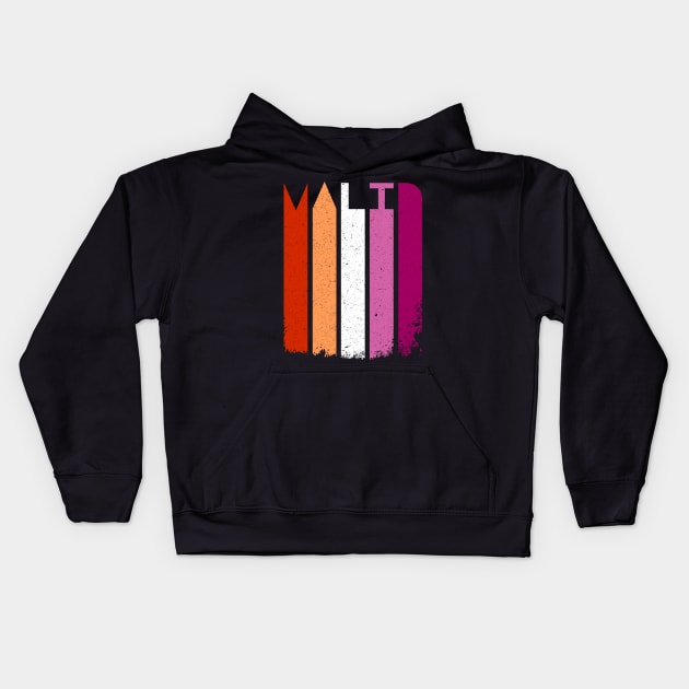 Valid Lesbian Pride Kids Hoodie by stuffbyjlim